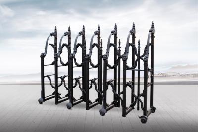 China Expandable Aluminium Manual Road Security Gates For Crowd Control for sale