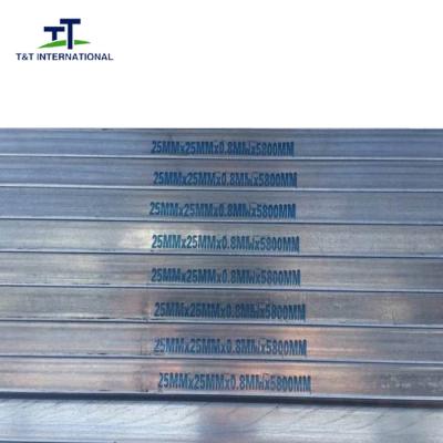 China Construction Building Galvanized Steel Square Tubing Light Weight Light Weight for sale