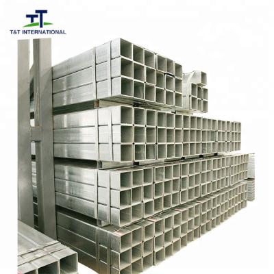 China ERW Galvanised Square Hollow Section , Hot Dipped Galvanized Square Tubing for sale