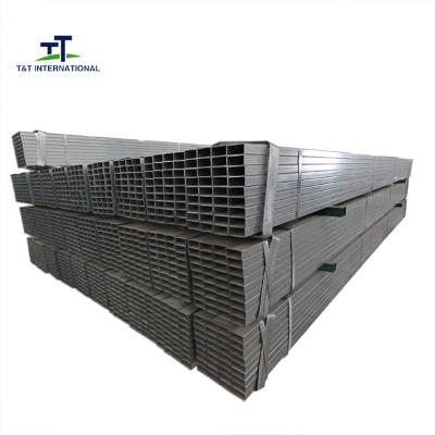 China Green House Structure Rectangular Hollow Section Steel , Metric Rectangular Tubing for sale