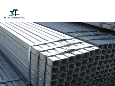中国 塀のポストの空の長方形セクション建築構造のための厚い亜鉛コーティングの管 販売のため