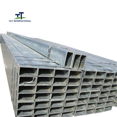 China 60x80 Galvanized Rectangular Tubing Cold Rolled UV Protection Anti Corrosion for sale