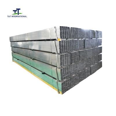 China BS 1387 Standard Pre Galvanized Rectangular Tubing 	0.5 - 16mm Thickness for sale