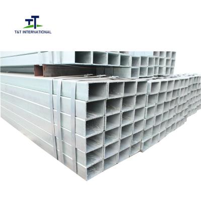 China ASTM A36 50x50  Rolled Hollow Section , Rectangular Tubular Steel SHS RHS for sale