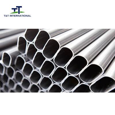 China Bended Hot Dipped Galvanized Oval Steel Tubing Elaborate Polishing Bright Surface for sale