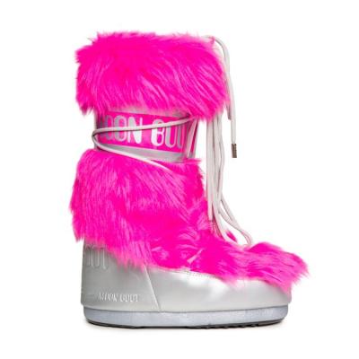 China Original Anti-Smell Premium Moon Boots Long Style Multi Color Fur Snow Moon Boots for sale