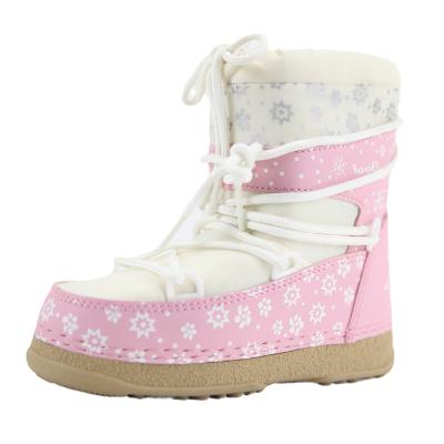 China CUSHIONING Low Cut Winter Snow Boots With Cute Pattern Design Kids Moon Boots For Outdoor And Indoor for sale