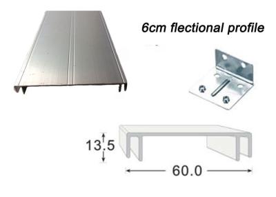 China 6CM Sign Frame Extrusions Flectional Aluminum Profiles For Double Side Led Light Box for sale