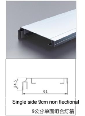 China Non - flectional Sign Frame Extrusions Aluminum  Profiles Single Side 9CM Width Assemble Sign Box Frame à venda