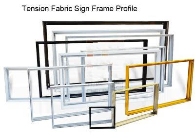 China Tension Fabric Sign Frame Extrusions Profile with Multi Depth 6030 Aluminum Sign Industry à venda