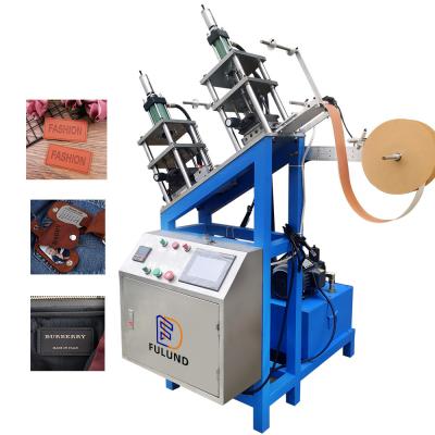 China PU Leather Logo Embossing Machine Four Column Structure 5KW for sale