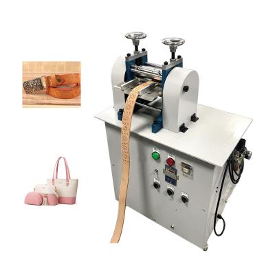 China Hydraulic Leather Pneumatic Belt Roller Embossing Machine 1.1kw High Safety for sale