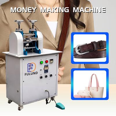 China Hydraulic Leather Belt Stamping Embossing Logo Heat Press Machine for sale