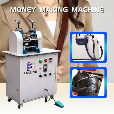 China Hydraulic Leather Ironing Belt Roller Embossing Press Machine for sale