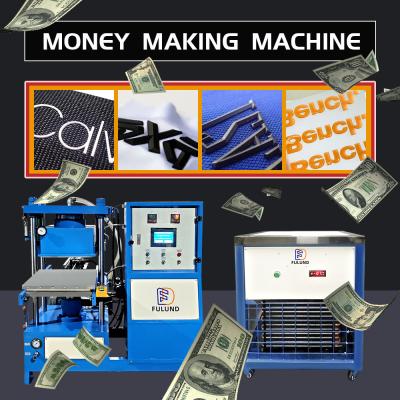 China PLC Silicone Products Making Machine Rubber Vacuum Compression Molding Machine en venta