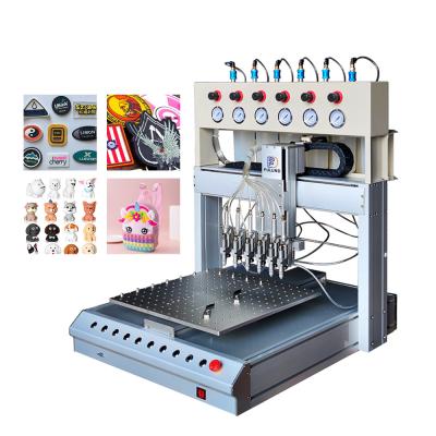 China Patch Making Silicone Sticker Automatic Glue Dispenser Machine 2m/s 10.5KW for sale