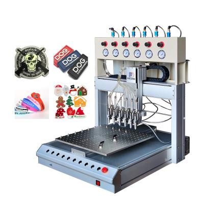 China Drip Liquid Dripping Rubber Making Machine Automatic Pvc Rubber Patches Dispensing Machine for sale