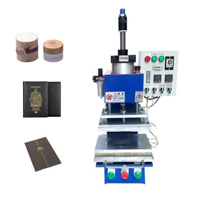 China Leather Embossing Heat Pressing Machine Digital Hot Foil Stamping Machine For Wood PVC Paper Custom Logo Stampping for sale