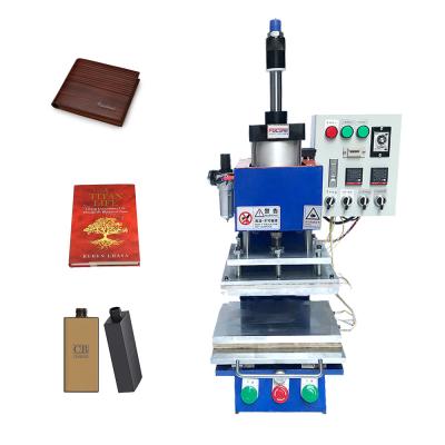 China Automatic Pneumatic Mini Digital Hot Foil Stamping Machine Gold Silver Foil Leather Logo Embossed Hot Stamping Machine for sale