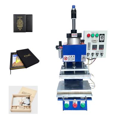 China Mask PVC Paper Logo Embossing Machine Leather Pneumatic Hot Foil Stamping Machine for sale