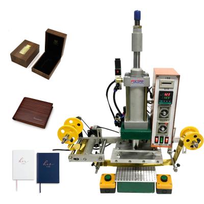 China Pneumatic Digital Leather Embossing Heat Press Machine For Wood Bag Card Paper for sale