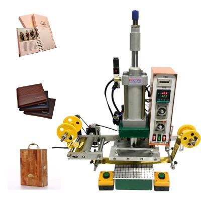 China Automatic Pneumatic Leather Logo Embossed Hot Stamping Machine with CE Certificate for sale
