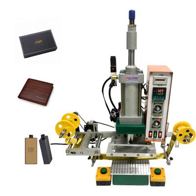 China Embossing Machine Hot Foil Stamping Machine Manual Tipper Stamper Heat Press Machine for PVC Leather Pu and Paper for sale