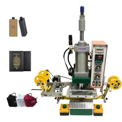 China Upgraded Hot Foil Stamping Machine Leather Bronzing Pressure Mark Machine for PVC Leather PU Paper Logo Embossing en venta