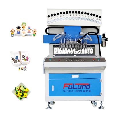 China Automatic Silicone Label Making Machine Pvc Injection for Slipper for sale
