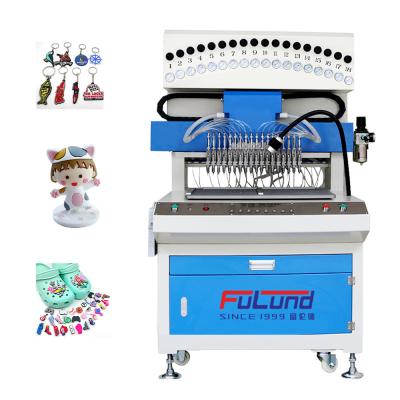 China Multifunctional Injection PVC Rubber Patch Making Machine For Shoes Making for sale