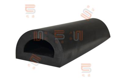 China Anti Collision Semi Circular 200mm EPDM Rubber D Fender for sale