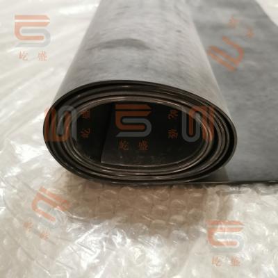 China Thin 1.2mm One Layer Polyester Fiber Fabric FKM Sheet Reinforced Rubber Sheeting for sale