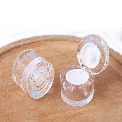 China Frascos de cosméticos PMMA resistentes, transparentes, de 36×30 mm, frascos de cosméticos ecológicos à venda