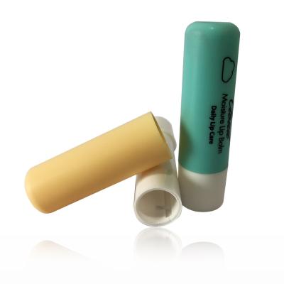 China SGS Certificado Embalagens de plástico vazios de bálsamo labial 3.8g Forma redonda Cor verde à venda