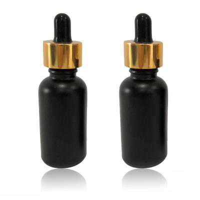 China High End Cosmetic Packaging Bottle Black Tincture Bottle Leakage Proof for sale