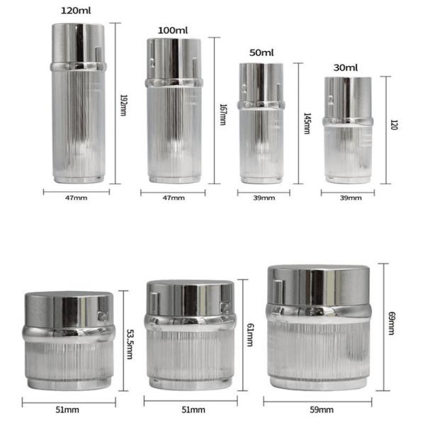 Quality Luxury Sleek Cosmetic Packaging Set Cosmetic Packaging Containers OEM for sale
