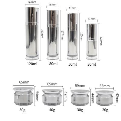 China Luxury  15-50g Empty Cosmetic Packaging Set Cosmetic Bottle And Jar for sale