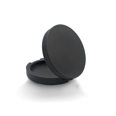 China Matte Black Personalized Empty Compact Powder Case 67mm*19mm for sale