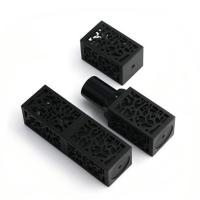 Quality 3.8g Lipstick Packaging Tube Black Square Lipstick Tube 23*74mm Size for sale