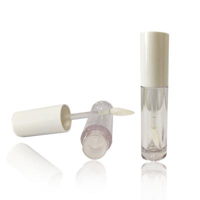 China 4ml ABS Lip Gloss Packaging Tube With Brush Empty Lip Gloss Containers for sale