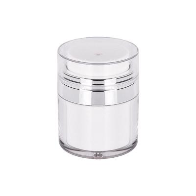 China Popular Acrylic Press Foundation Bottle Double Layer Face Cream Bottles Eye Cream Container for sale