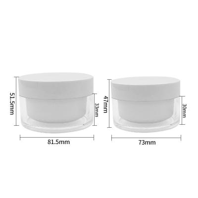 Chine Customizable 50g Diamond Acrylic Jar With Simple Design OEM/ODM Logo Available à vendre
