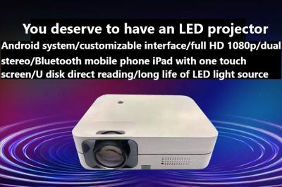 China 1920*1080dpi WIFI LCD Android Mini Portable Projectors For Hotel Cinema for sale