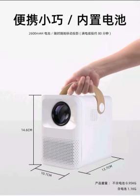 China 1500 Lumens WiFi 4K HD LED Mini Portable Projectors Wireless for sale