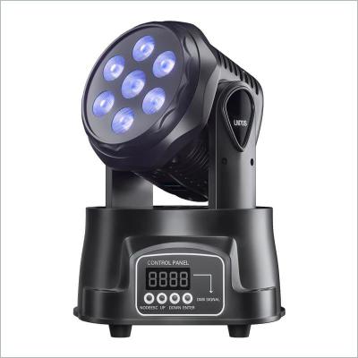 China CE ROHS EMC LVD LED Stage Light 7x8W RGBW Moving Head Wash Type for sale
