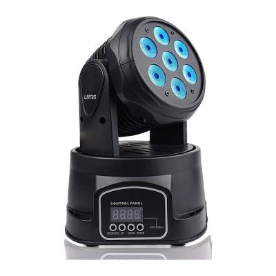 China DMX512 Control Wash Mini Led Moving Head 7x8W RGBW 4in1 Stage Light for sale