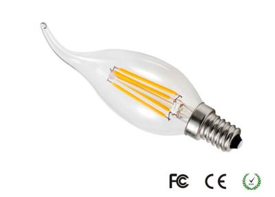 China Glass Commercial Dimmable Led Candle Bulb 4 W E14 Base with Tailed for sale