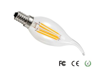 中国 E12S 4W PFC 0.85 CRI 85 の蝋燭の電球の省エネのフィラメントの球根照明 販売のため