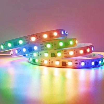 China Addressable RGB LED Strip Light WS2812B UCS2904 SMD5050 Copper Lamp Body for sale