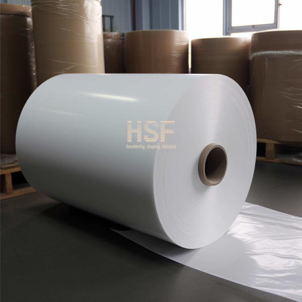 Quality Opaque White 40 Micron High Density Polyethylene Film HDPE Film for sale